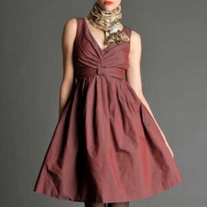 Banana Republic Mad Men Style Elegant Mauve Sleeveless Dress Size 2